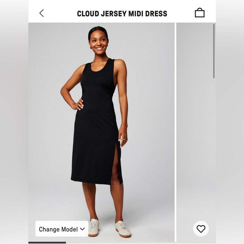 Size Small Fabletics Cloud Jersey Midi Dress